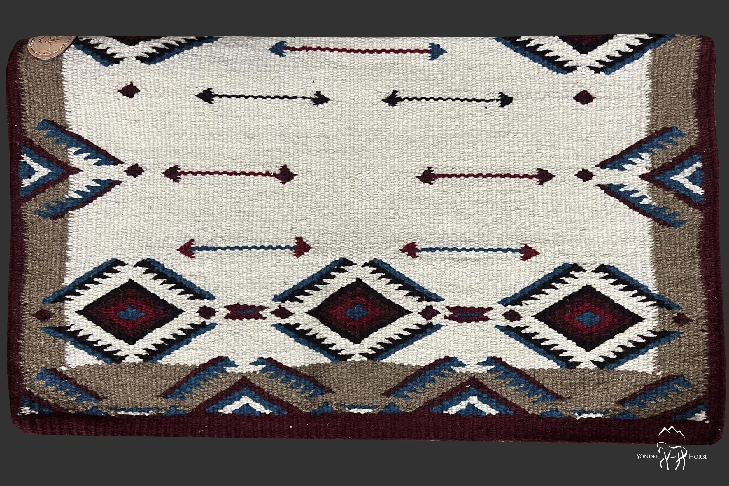 Vaquero Burgandy Saddle Blanket — Yonder Horse
